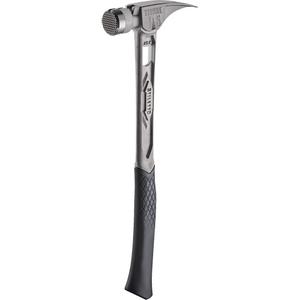 TIBONE™ Milled Titanium Framing Hammer - 15 oz., Checkered, Solid Steel, 17-17/50"