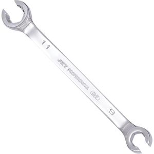 Metric Flare Nut Wrench - 010-LXDA457 - 9 x 11 mm, Polished, Chrome Vanadium, Open End