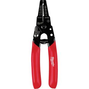 Compact Dipped Grip Wire Stripper & Cutter - 6-12/25", Limited Lifetime Warranty, Metal, 0.23"