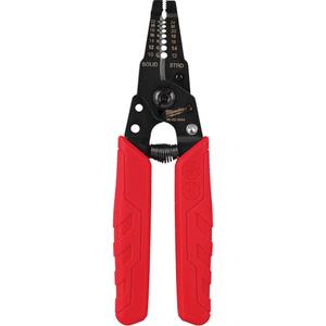 Compact Comfort Grip Wire Stripper & Cutter - 6-51/100", Limited Lifetime Warranty, Black Oxide, Metal, 0.23"