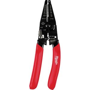 Multi-Purpose Dipped Grip Wire Stripper & Cutter with Reinforced Head - 7-77/100", Limited Lifetime Warranty, Metal, 0.31"