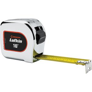 Legacy Chrome Case Yellow Clad Tape Measure - 16', 1", Imperial