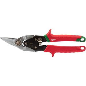 Aviation Snips - 10", Straight, Red, Right