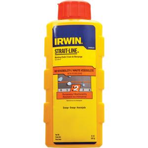 High-Visibility Marking Chalk - Plastic, Orange, 8 oz.