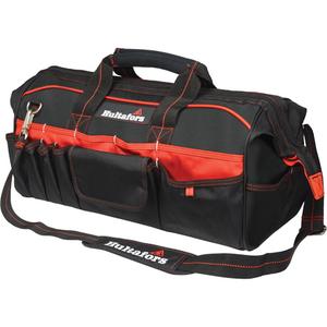 20" Tradesman's Tool Bag - Black/Red, Ballistic Polyester