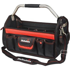 18" Open-Top Tool Carrier - Black/Red, Ballistic Polyester