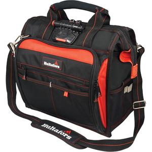 Lighted Technician's Tool Bag - Black/Red, Ballistic Polyester, (2) AAA Batteries