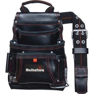 Carpenter's Nail & Tool Bag - Black, Leather, 11