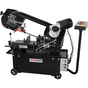 Nova® DVR Metal Cutting Bandsaw - 7" Round and 7" x 12" Rectangular, 5" Round and 4-1/2" x 5" Rectangular, 16", 64", 38", Horizontal/Vertical, Blade; Vertical saw table; Workstop; Firmware; USB cable; Adjustment wrenches