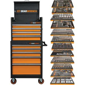 Mechanic's Tool Set & Storage - 791, Full Polish Chrome, 6 & 12 Point, Lifetime Warranty on Hand Tools, 3-Year Warranty on Tool Storage