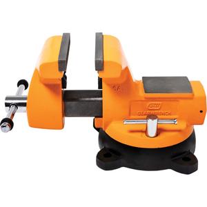 Mechanic's Bench Vise with Anvil - 6", 10.1", 15.2", Lifetime Warranty, Molten Orange & Black