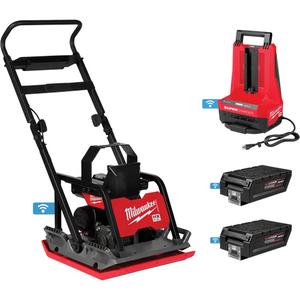 MX FUEL™ 20" Plate Compactor Kit - (1) MX FUEL™ 20" Plate Compactor Kit (MXF220-2HD); (2) MX FUEL™ REDLITHIUM™ FORGE™ HD12.0 Battery Packs (MXFHD812); (1) MX FUEL™ Super Charger (MXFSC)