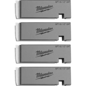 NPT Universal Pipe Threading Dies - High Speed Steel, 1/2"-3/4", NPT Pipe Threading Die Head with Micro-Adjust (49-16-5100)