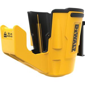 Power Tool Holster - Yellow, Plastic, (1) Plastic Power Tool Holster; (1) Metal bracket for DEWALT Metal Rail, 3-Year Limited Warranty, 10 lbs.
