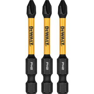 3-Piece FLEXTORQ® Impact Screwdriving Bits - Phillips, 1/4", #2, 2-1/4", 3