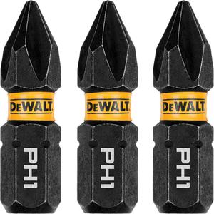 3-Piece FLEXTORQ® Impact Screwdriving Bits - Phillips, 1/4", #1, 1", 3