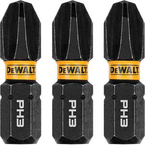 3-Piece FLEXTORQ® Impact Screwdriving Bits - Phillips, 1/4", #3, 1", 3