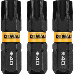 3-Piece FLEXTORQ® Impact Screwdriving Bits - Torx, 1/4", T-40, 1", 3