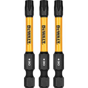 3-Piece FLEXTORQ® Impact Screwdriving Bits - Torx, 1/4", T-30, 2-1/4", 3