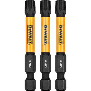 3-Piece FLEXTORQ® Impact Screwdriving Bits - Torx, 1/4", T-40, 2-1/4", 3