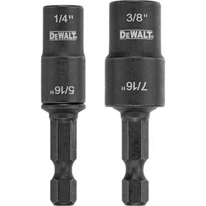 Double-Ended Detachable Nut Driver Set - 2 Pcs., Magnetic, Imperial, ‎1/4", 5/16" & 3/8", 7/16", Hex, SAE