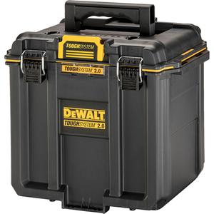 ToughSystem® 2.0 Deep Compact Toolbox - Yellow/Black, 10", 15-7/20", 13-4/5", One-Touch Metal Plastic Latch, 6, Flip Up Bi-Material, 8.75 lbs.