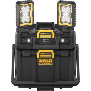 ToughSystem® 2.0 Adjustable Work Light with Storage - Yellow/Black, 16", 11", 14", 4000 Lumens, LED, 120 V, 20 V MAX
