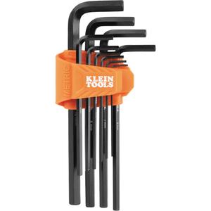 L-Style Long Hex Key Set - 10, Metric, 1.5; 2; 2.5; 3; 4; 5; 6; 7; 8; 10 mm