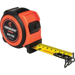 Control Series™ Yellow Clad Tape Measure - 26'/8 m, 1-3/16", Imperial & Metric, 6", Full Lifetime, Steel