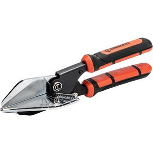 Molding Miter Snips - Chromium Steel, 2.5", 9", Rawhide & Black, Steel, Small Molding in PVC/MDF/Pine