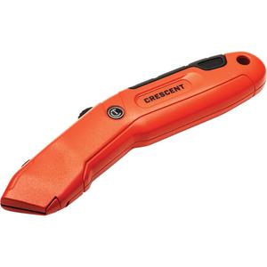 Auto-Retracting Safety Knife - Utility, 1", Steel, Aluminum