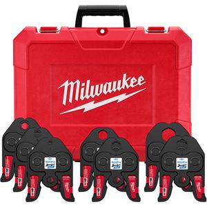 ZoomLock® MAX Press Jaw Kit for M18™ FORCE LOGIC™ Press Tools - (1) 1/4" ZoomLock® MAX Press Jaw for M18™ FORCE LOGIC™ Press Tools (49-16-2650Z); (1) 3/8" ZoomLock® MAX Press Jaw for M18™ FORCE LOGIC™ Press Tools (49-16-2652Z); (1) 1/2" ZoomLock® MAX Press Jaw for M18™ FORCE LOGIC™ Press Tools (49-16-2653Z); (1) 5/8" ZoomLock® MAX Press Jaw for M18™ FORCE LOGIC™ Press Tools (49-16-2654Z); (1) 3/4" ZoomLock® MAX Press Jaw for M18™ FORCE LOGIC™ Press Tools (49-16-2655Z); (1) 7/8" ZoomLock® MAX Press Jaw for M18™ FORCE LOGIC™ Press Tools (49-16-2656Z); (1)1-1/8" ZoomLock® MAX Press Jaw for M18™ FORCE LOGIC™ Press Tools (49-16-2657Z); (1 )Carrying Case