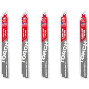 TORCH™ 5-Pack with Carbide Teeth for Medium Metal - 9", 1", 0.5", 10, Carbide, Metal