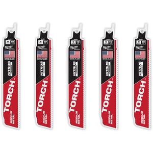 TORCH™ 5-Pack with NITRUS CARBIDE™ Teeth for Medium Metal - 6", 1", 0.5", 10, Carbide, Metal