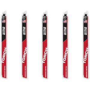 TORCH™ 5-Pack with NITRUS CARBIDE™ Teeth for Medium Metal - 12", 1", 0.5", 10, Carbide, Metal