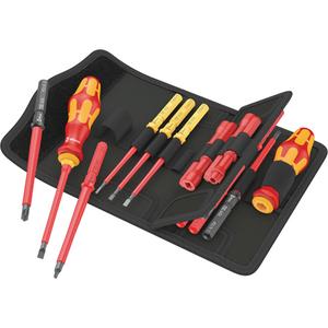 Insulated Screwdriver Set for Slotted Screws - 1000 V, 18, 0.8 mm, 4 mm, 150 mm, 98 mm