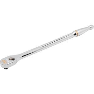 120XP™ Full Polish Chrome Extra Long Handle Teardrop Ratchet - 9", 1/4", Ergonomic