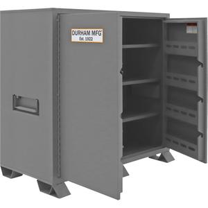 Jobsite Storage Cabinet - Grey, 60-1/16", 33-7/16", 60-3/4", Steel, 59 Cubic Feet, 14, 6, 500 lbs., 24-5/16" x 28-5/16"