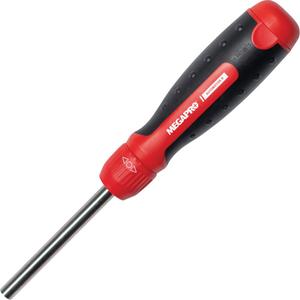 13-in-1 Automotive Ratcheting Multi-Bit Screwdriver - Cushion Grip, Flat 4 - 6; Phillips 1 - 2; Phillips 3 - Square 2; Star 10 - 15; Star 20 - 25; Star 27 - 30