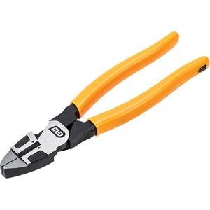 PITBULL Dipped Handle Lineman's Pliers - 8", 0.75", Molten Orange, Professional Dipped, Full Lifetime