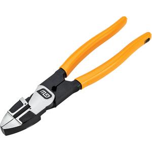 PITBULL Dipped Handle Lineman's Pliers - 9-1/2", 0.9", Molten Orange, Professional Dipped, Full Lifetime