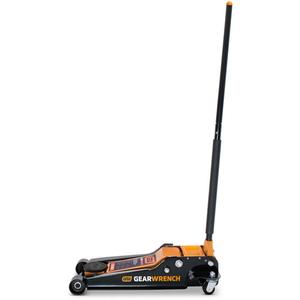 Low Profile Floor Jack - 3.5 Ton(s), 3-3/4", 21-3/4", Manual Hydraulic, 46.5", Steel, 31.1", 1 Year