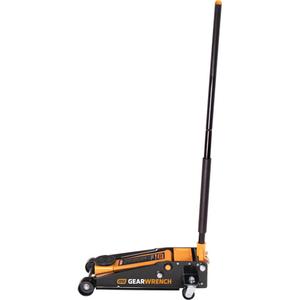 Heavy-Duty Floor Jack - 3 Ton(s), 5-1/4", 18-1/4", Manual Hydraulic, 43", Steel, 29.1", 1 Year