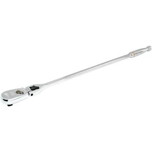 90-Tooth Locking Flex Head Teardrop Ratchet - 24", 1/2", Ergonomic, B107.10, ANSI, Full Lifetime, 90, 4°