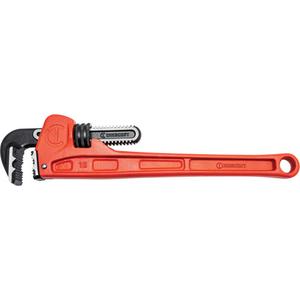 K9™ Jaw Pipe Wrench - Iron, 18", 2-7/8", Ergonomic, Powder Coated, US Federal, Full Lifetime, 0.372", 1.238"