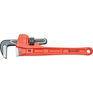 SLIM JAW™ Pipe Wrench - Iron, 10", 1-9/10", Non-Ergonomic, Powder Coated, US Federal, Full Lifetime, 0.341", 0.389"