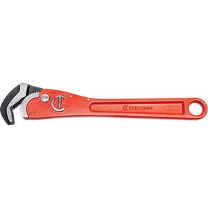Self-Adjusting Pipe Wrench - Steel, 12", 1-1/2", Non-Ergonomic, Powder Coated, Full Lifetime, 0.6", 0.65", 2.56"
