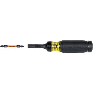 15-in-1 Ratcheting Impact-Rated Multi-Bit Torsion Zone Screwdriver - Cushion Grip, 9-1/2", #0, #1, #2, #3 Phillips; 3/16", 1/4" Slotted, #1, #2 Square; T10, T15, T20, T25 TORX®; #1, #2 Combo; 1/4" Hex