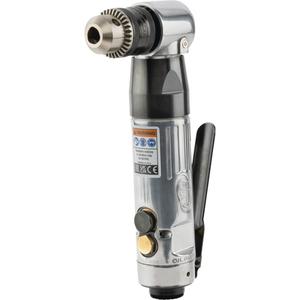 Angle Air Drill - 20.5 CFM, 1/4" NPT, 98, 3/8", Keyed, 8.06", 1.65", 4.12", 1 Year