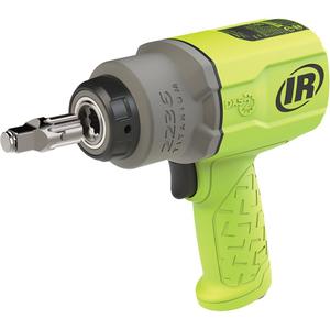 Green Air Impact Wrench - 36 CFM, 1/4" NPT, 107.4, 1/2", 7500, 1/2" Standard Friction Ring Anvil, 7.36", 2.9", 7.34"